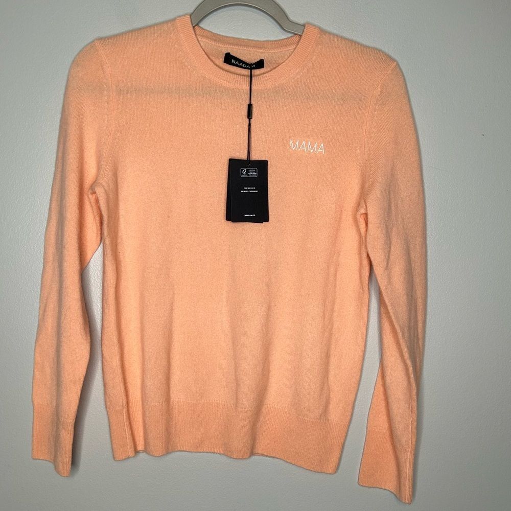 NAADAM Peach Crewneck Sweater